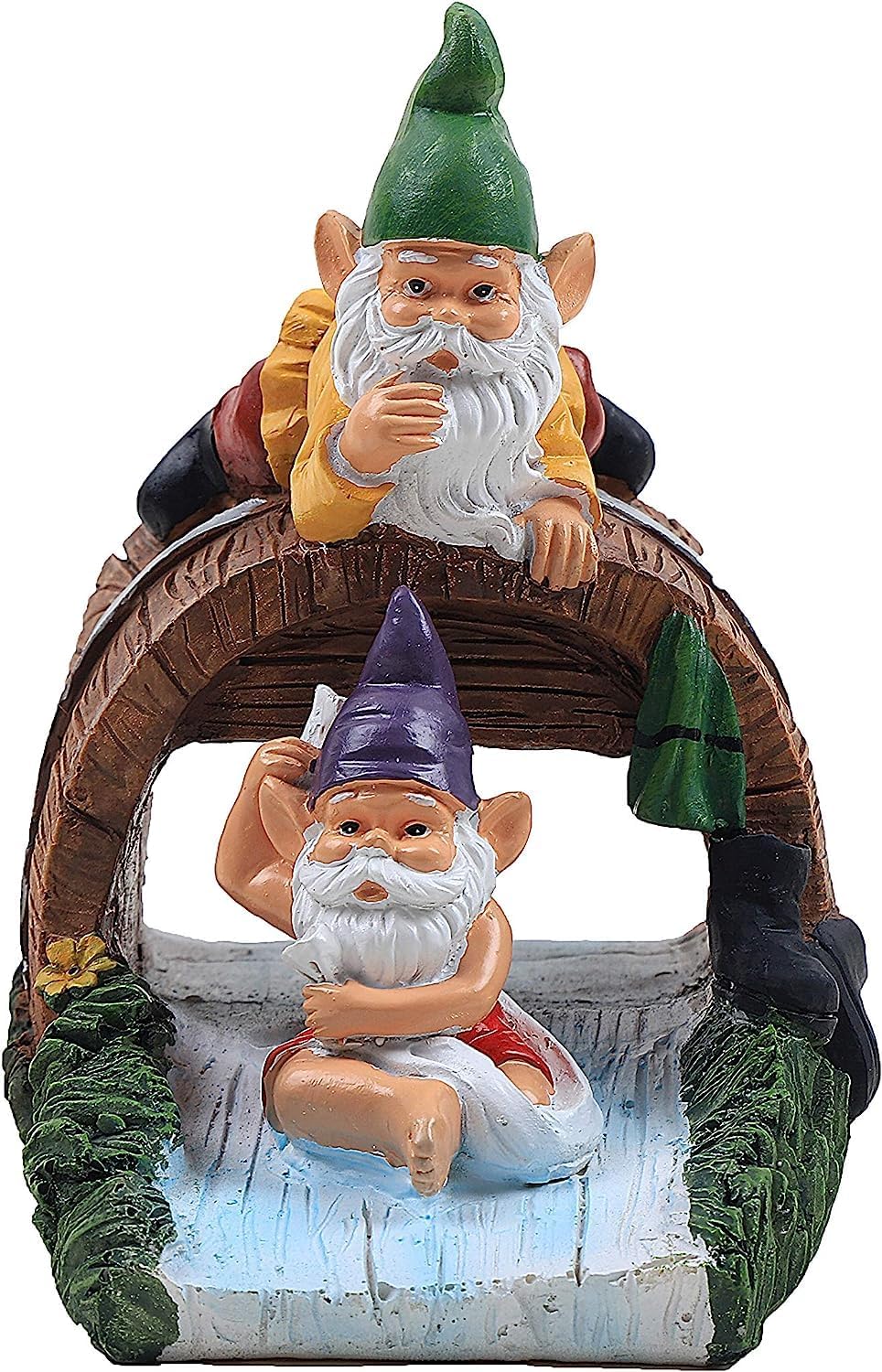 Gnome Sculpture Gutter Diverter Rain (Gnome)