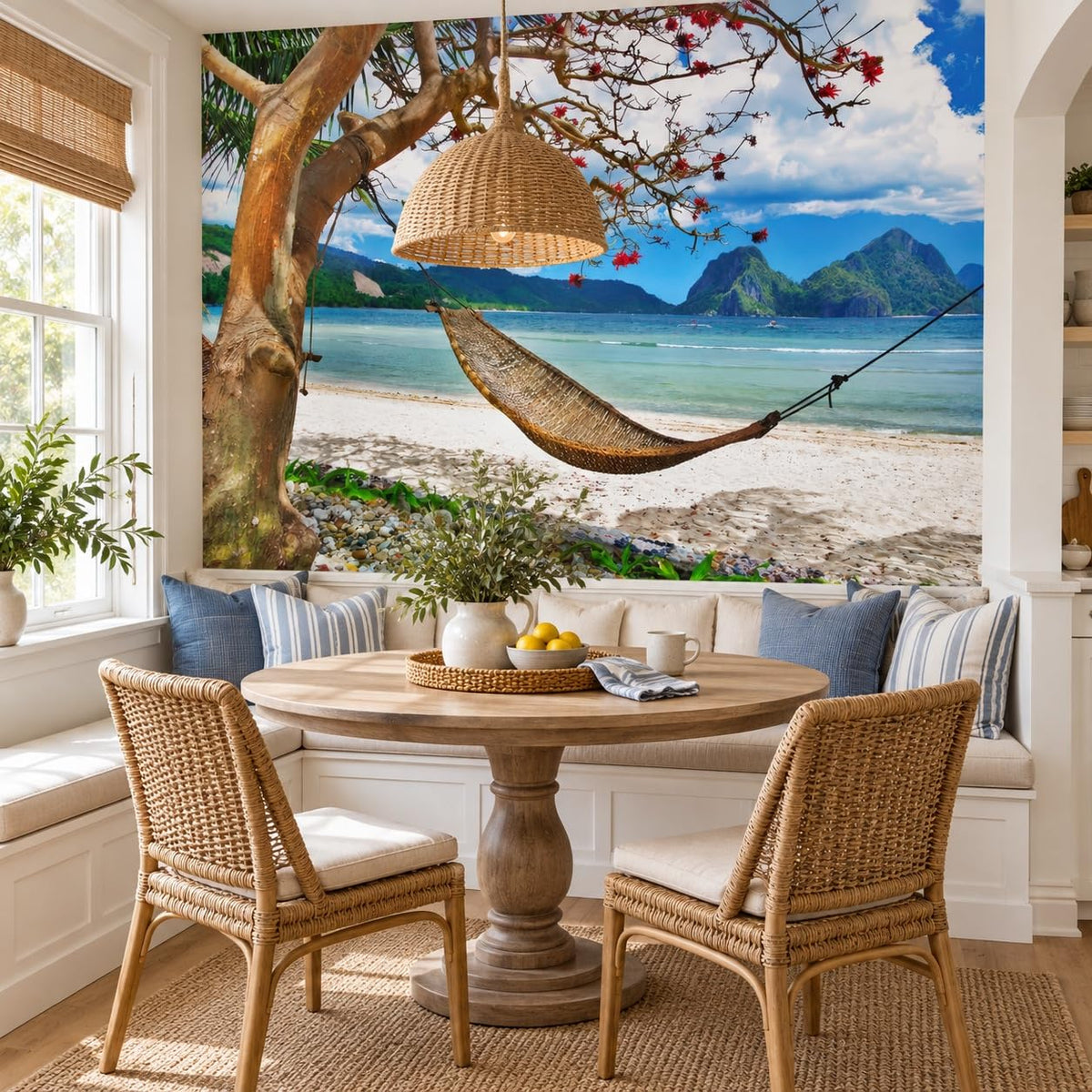 Peel Stick Wall Mural Wallpaper Ocean 137"x96" Decor A16 (A16 / 137" x 96")