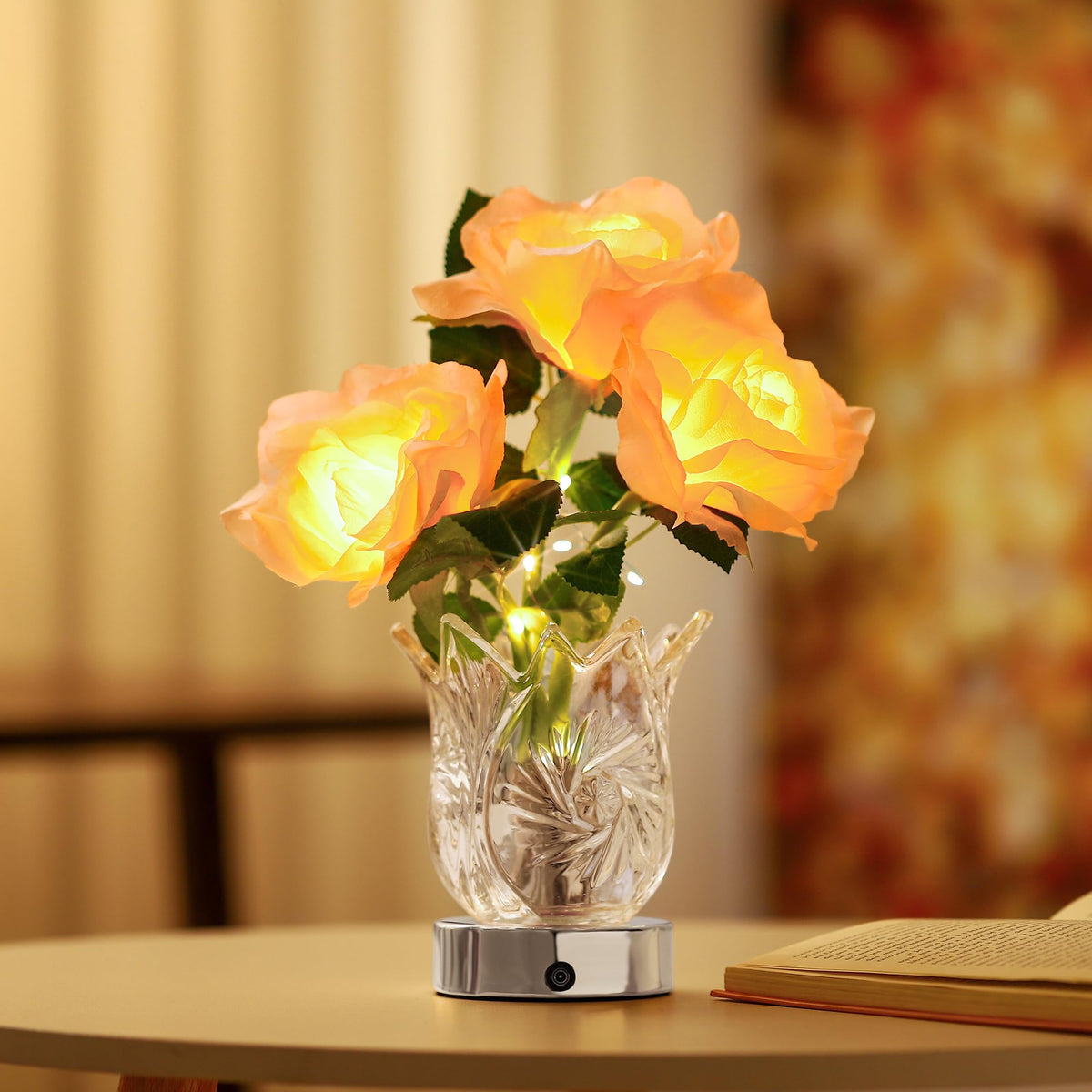 Champagne Rose LED Night Light (Champagne)