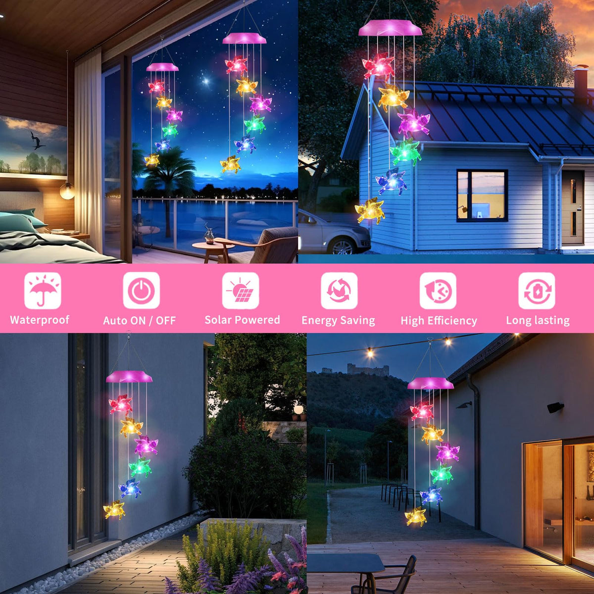 Solar Wind Chimes for Outside