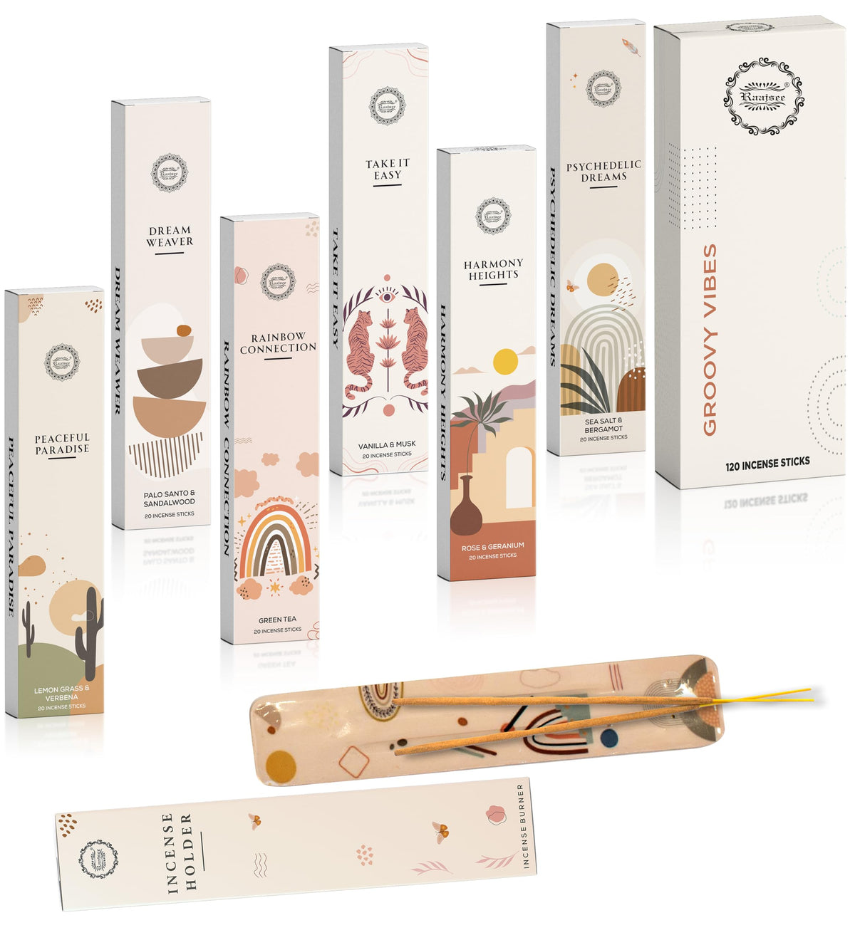 Incense Sticks Organic Non Toxic (Groovy Vibes)