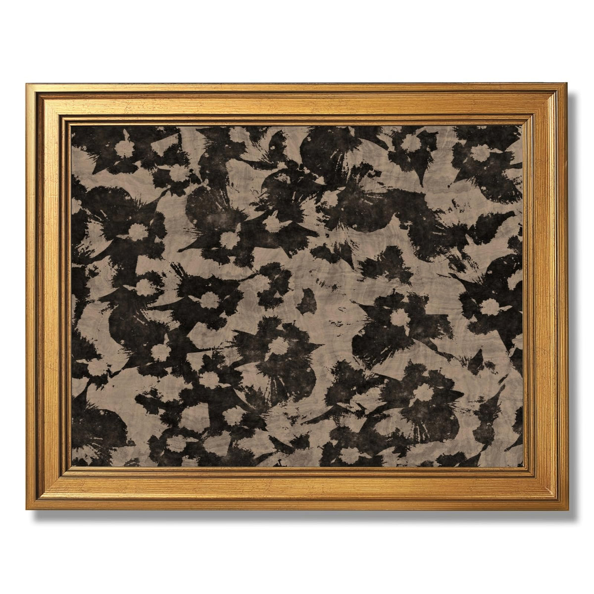 Japanese Botanical Poster Zen Wall Art Minimalist Wall Decor Abstract Floral Canvas Print For Living Room Bedroom Office24X36inchGolden frame (23.6"L x 35.4"W / style-5)