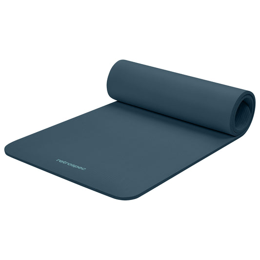 Retrospec Solana Yoga Mat 1 (Ocean Blue / 1/2 inch)