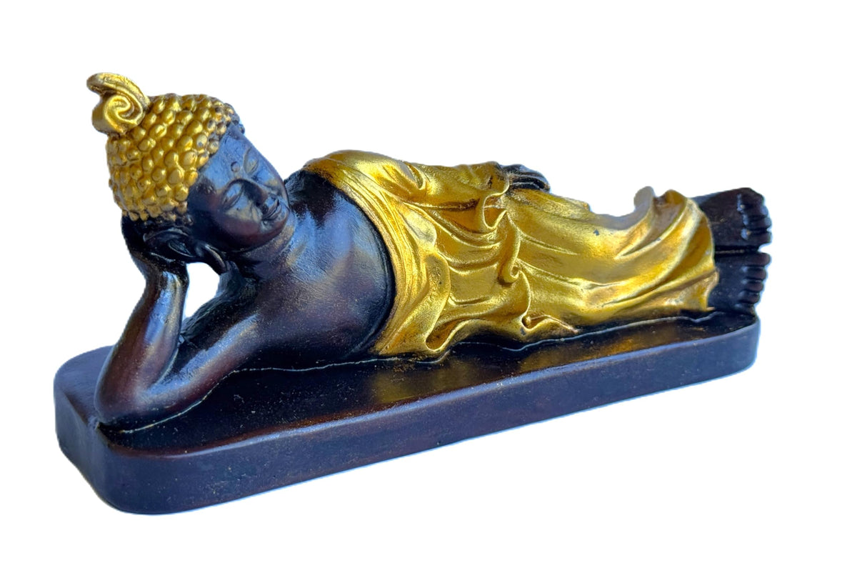 Reclining Buddha Statue (Gold Brown)