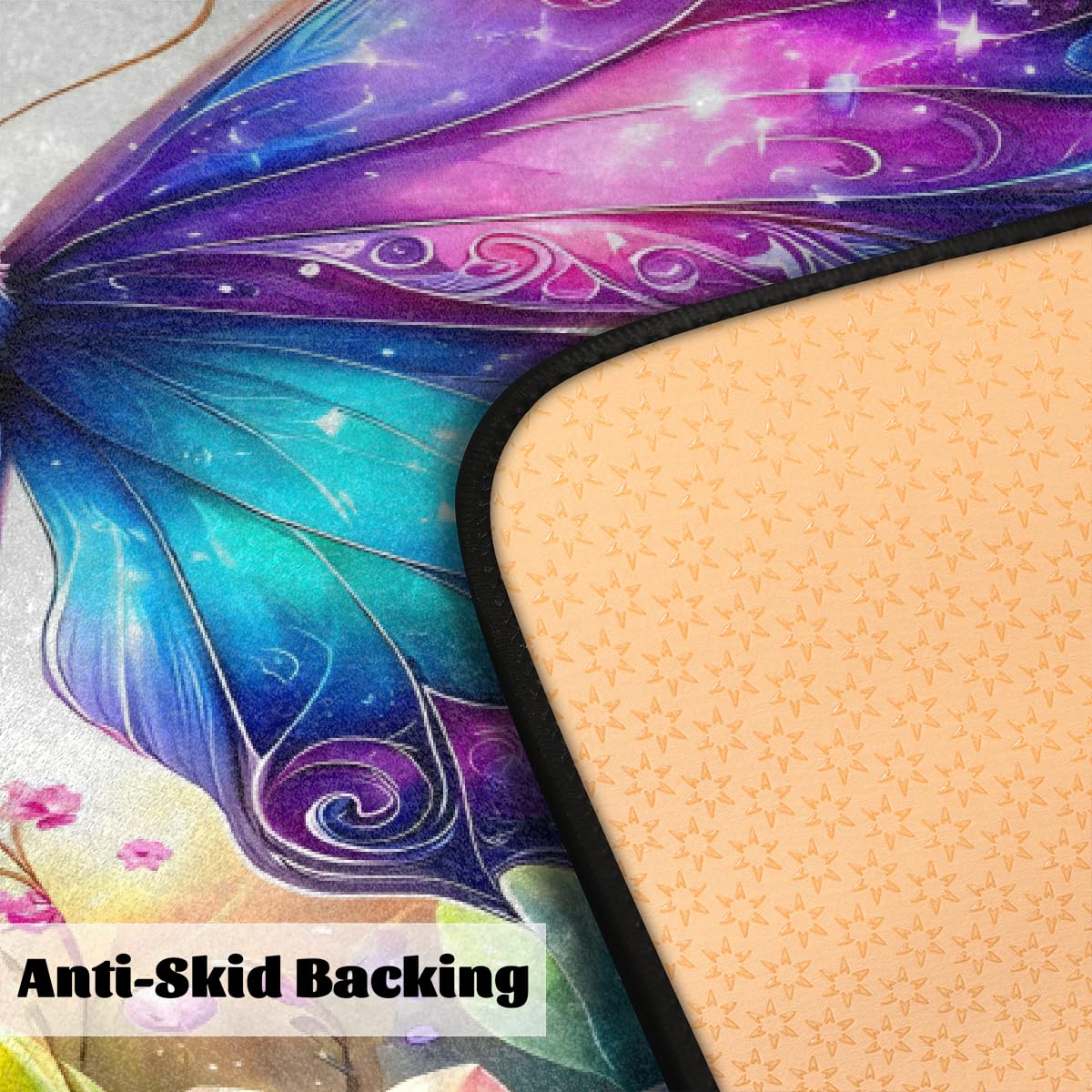 Butterfly Kitchen Rugs Kitchen Mats Non Slip Floor Mat (D:color 5)