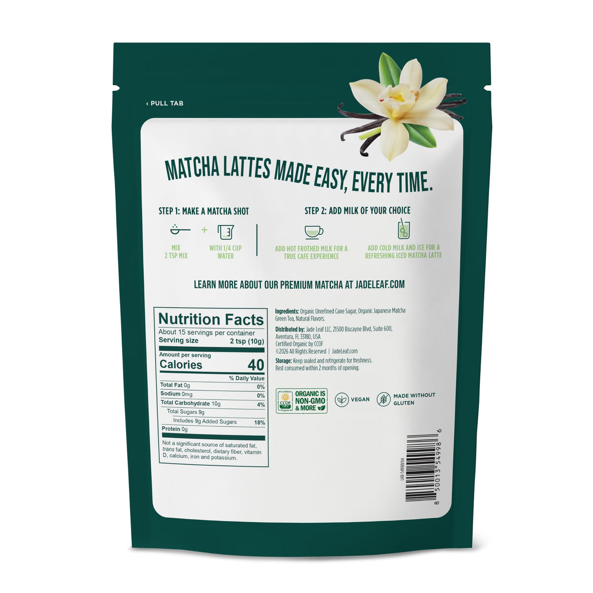 Latte Mix Vanilla Flavor (5.3 Ounce (Pack of 1))