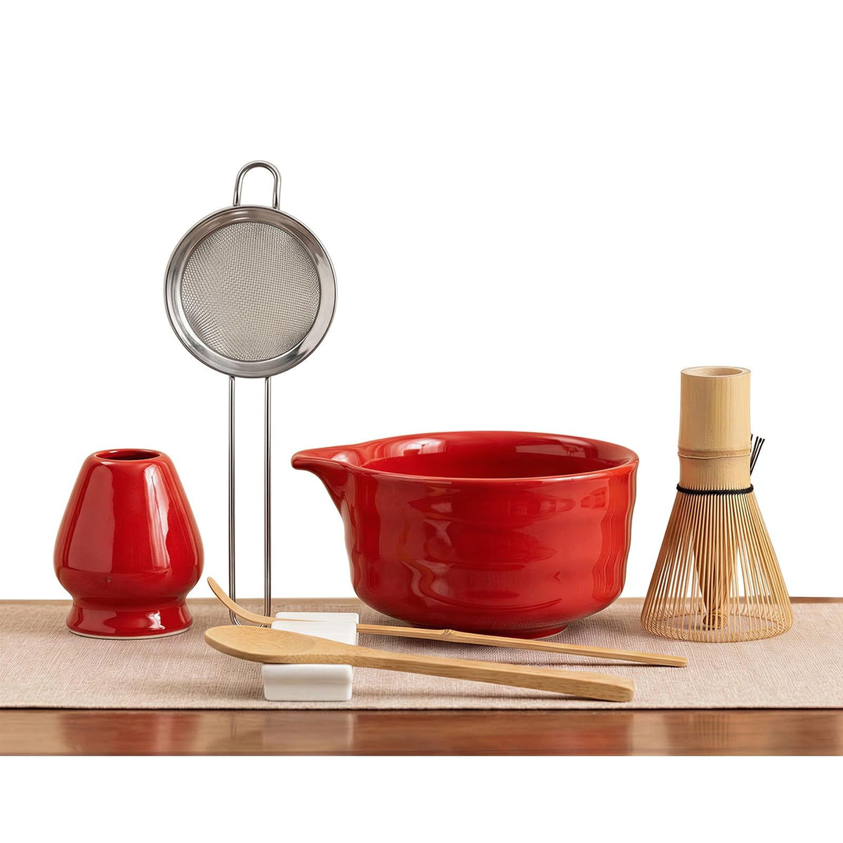 Matcha Whisk Set (Red)