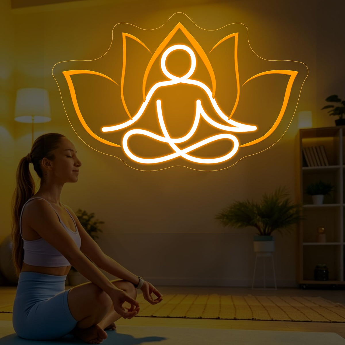 Namaste Lotus Neon Sign (Namaste Lotus)