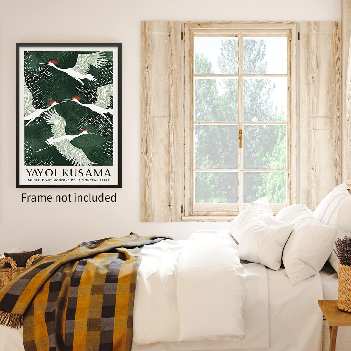 Japanese Flying Cranes Wall Art Vintage Bird Pictures Aesthetics Posters Minimalist Animal Canvas Prints Nordic Nature Zen Calm for Living Room Bedroom Office Decor 24x36in Unframed (Unframed / Japanese Art 007 / 36"L x 24"W)