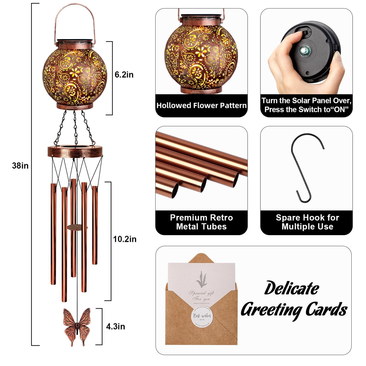 Solar Wind Chimes for Outside