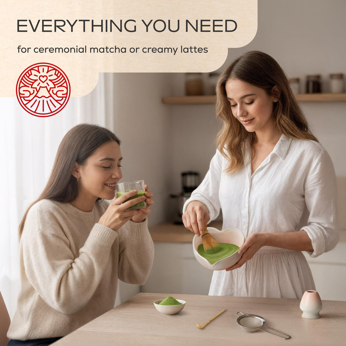 Rehny’s Matcha Whisk Set (Pink)
