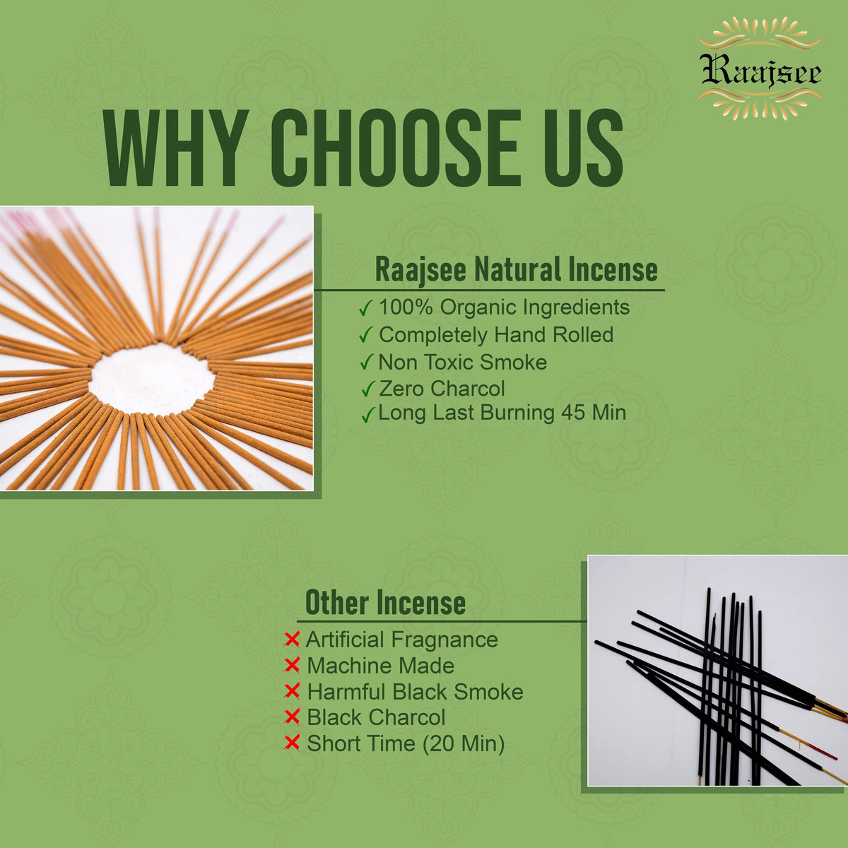 Incense Sticks Eucalyptus 100 gm Pack (Eucalyptus)