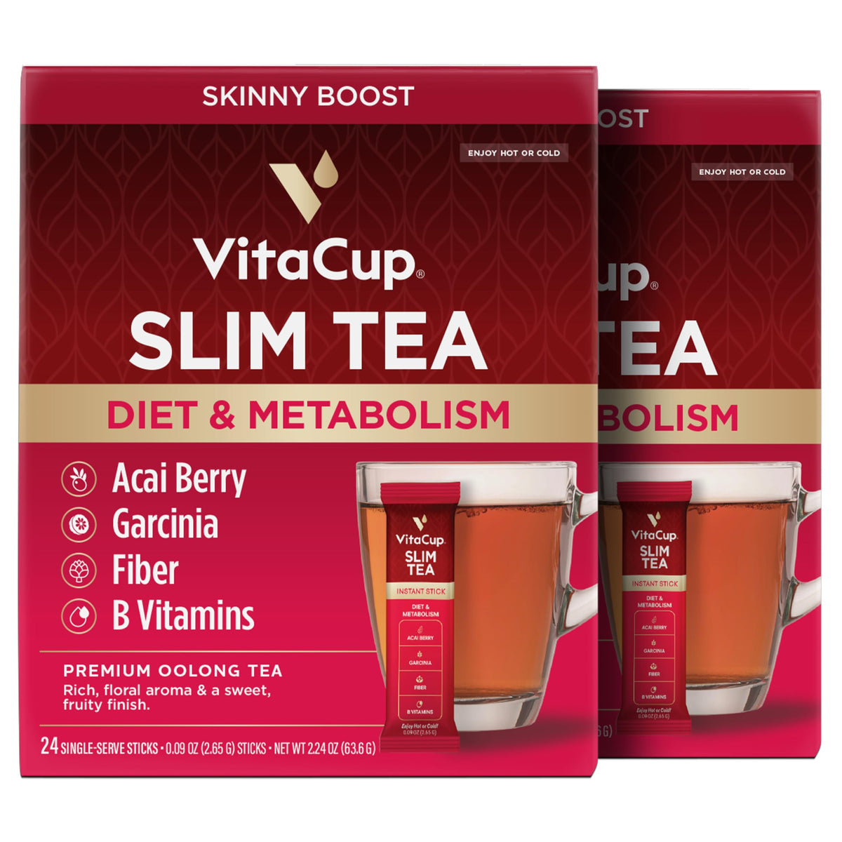 Slim Instant Tea Packets For Diet Support (48 Count (Pack of 1))