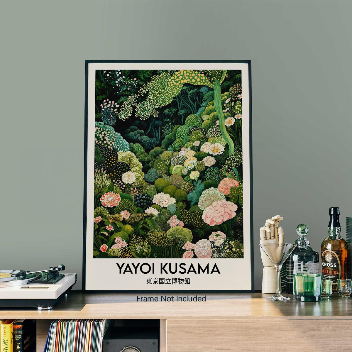 Yayoi. Kusama Wall Art (Unframed / Japanese Art 006 / 10"L x 8"W)