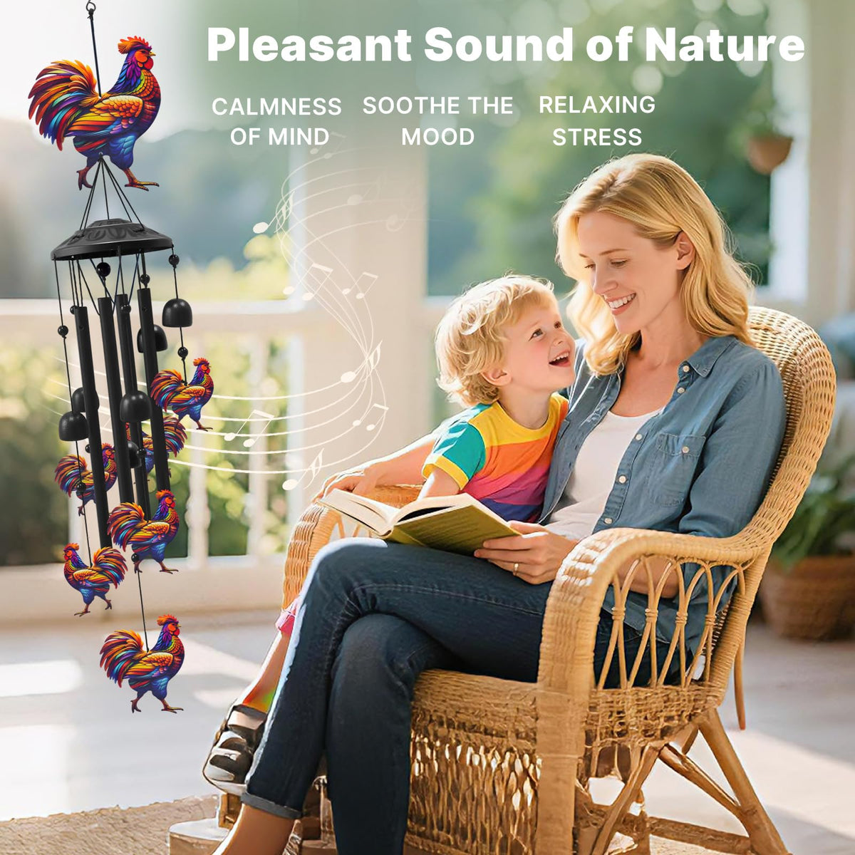 Chicken Wind Chimes for Outside