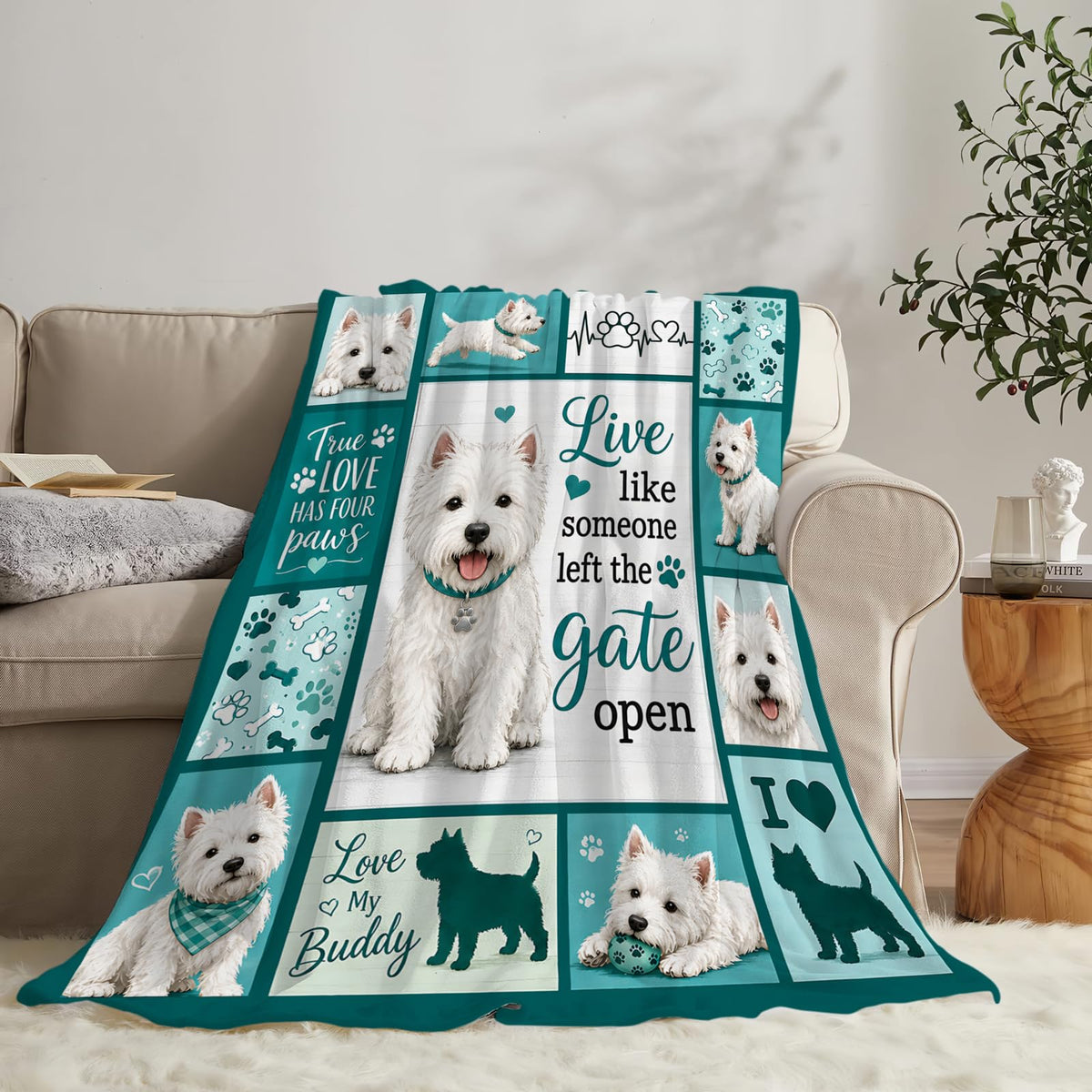 Westie Blanket (40"x50" / Westie)