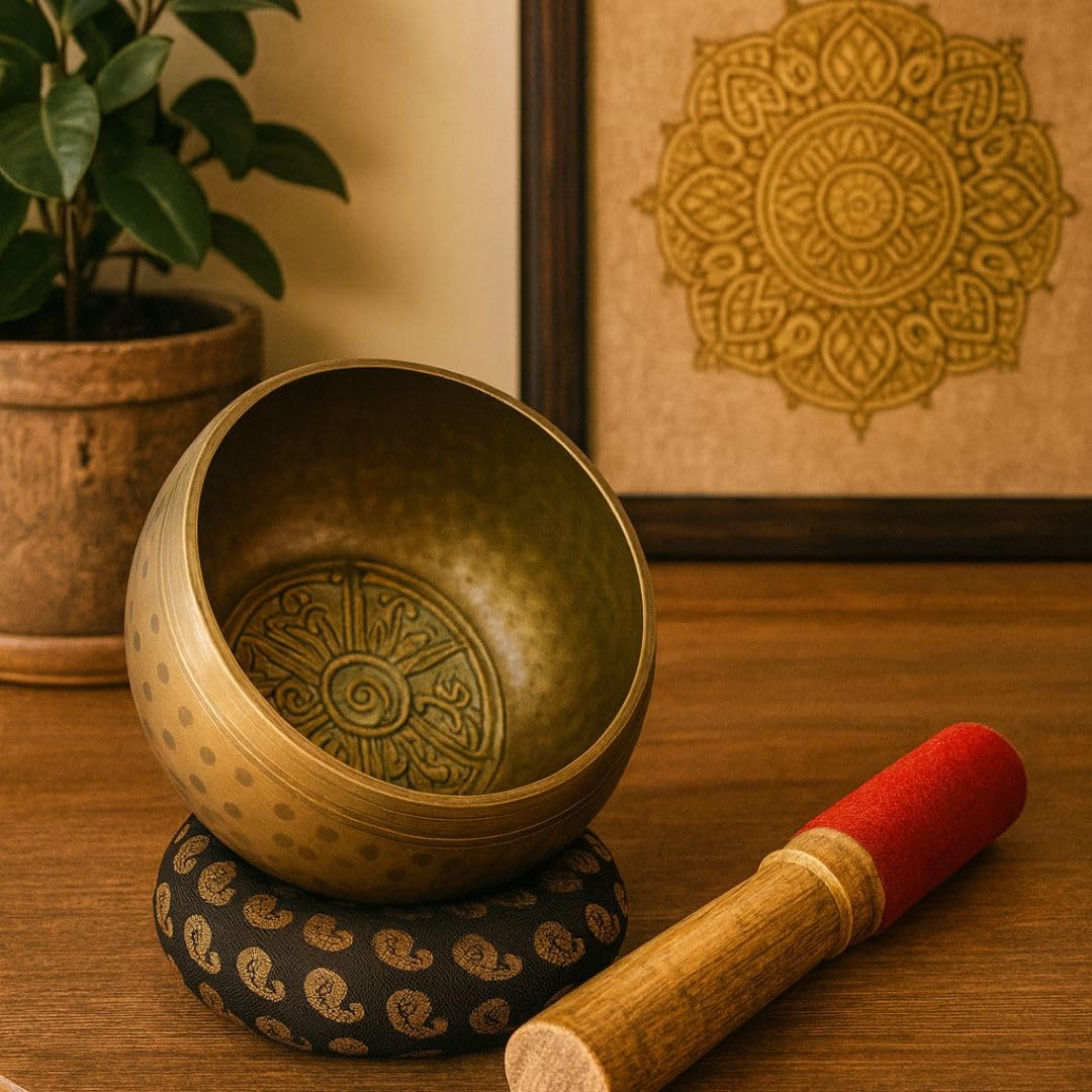 Tibetan Singing Bowl Set 4" (4" Hammered)