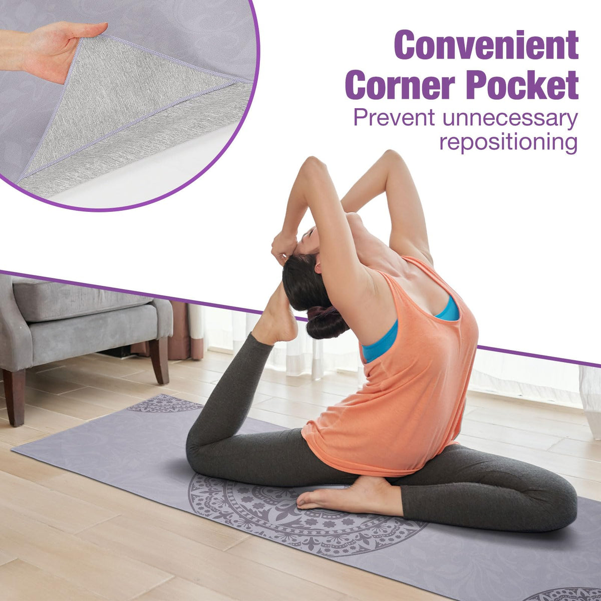 Yoga Towel Non (Gray)