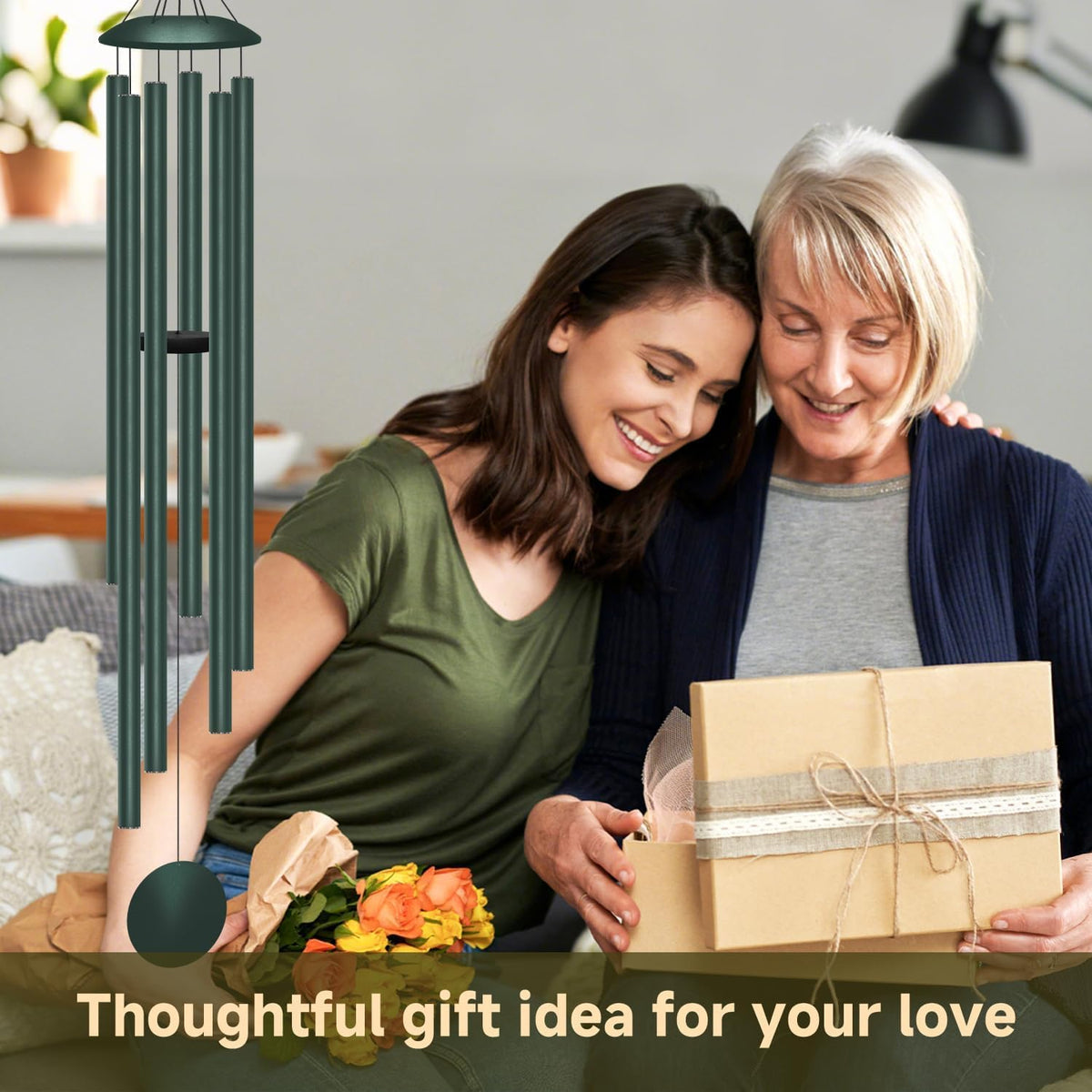 66" Extra Large Wind Chimes for Outside (Forest / 66")
