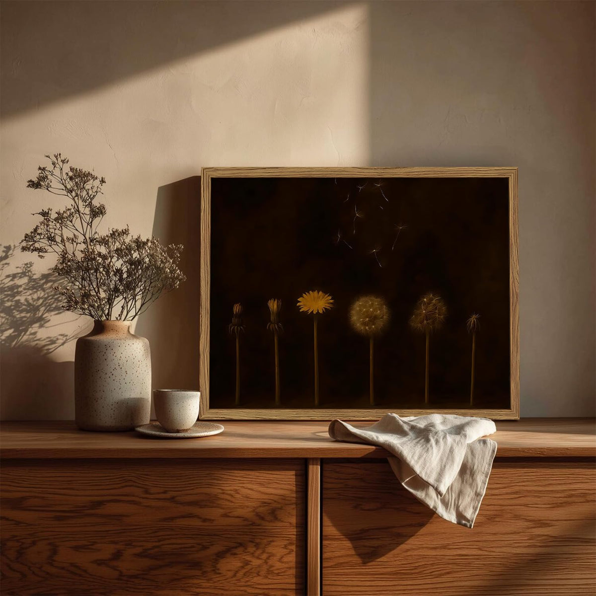 Moody Dandelion Wall Art (24"L x 16"W / Floral-C)