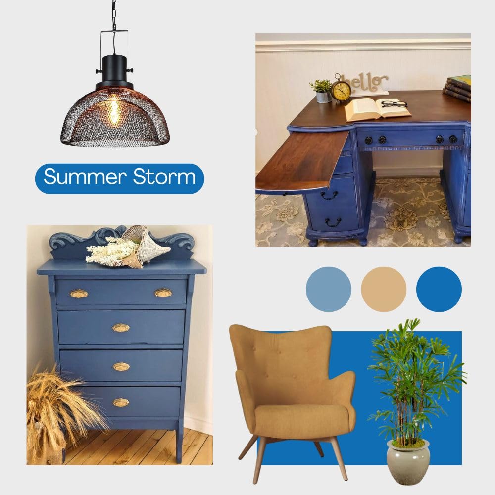SUMMER STORM Chalk Paint for Furniture DIY (Summer Storm / 58 Fl Oz (Pack of 1))