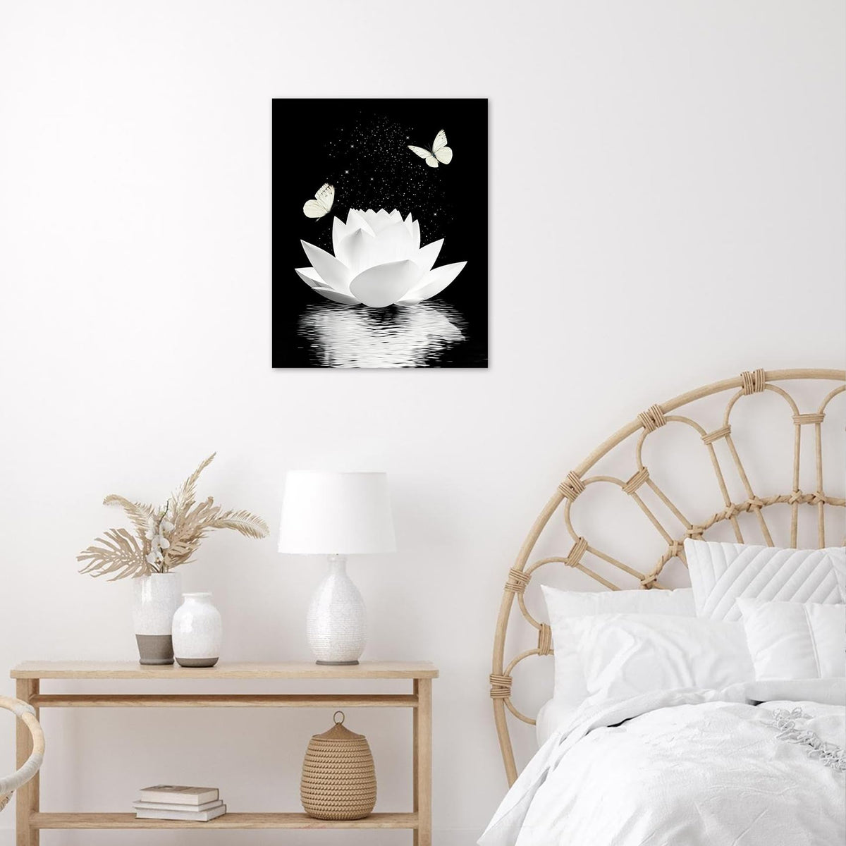 Zen Butterfly Wall Art (Black / 10"L x 8"W)