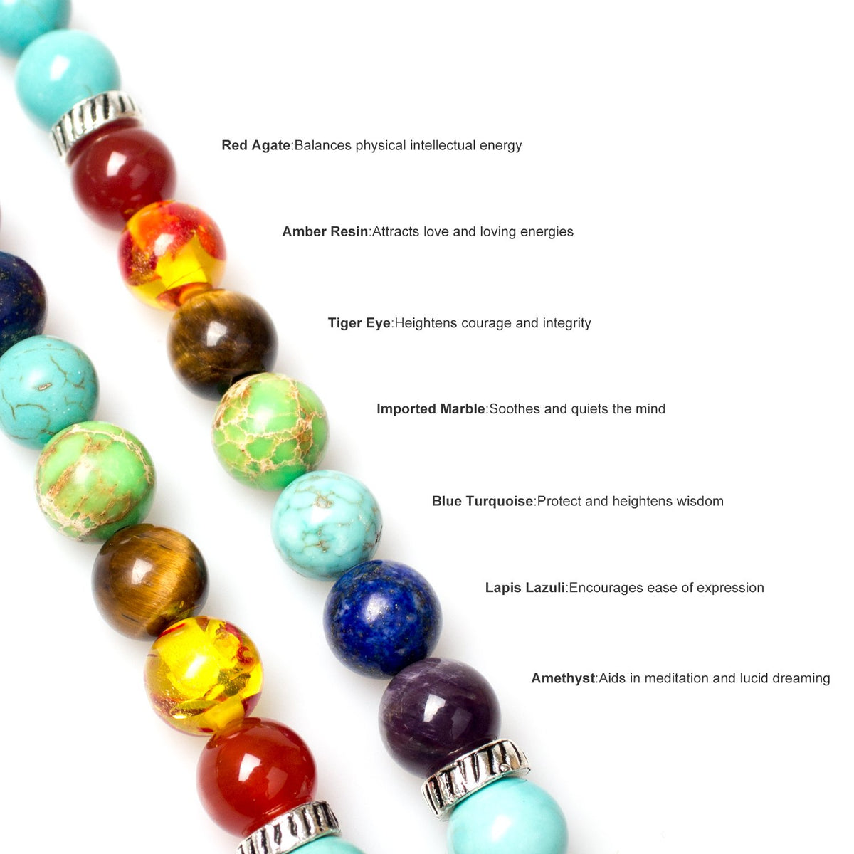 Necklace 108 Mala Beads Bracelet Buddhist Prayer Pendant Necklace (Turquoise-Tree)