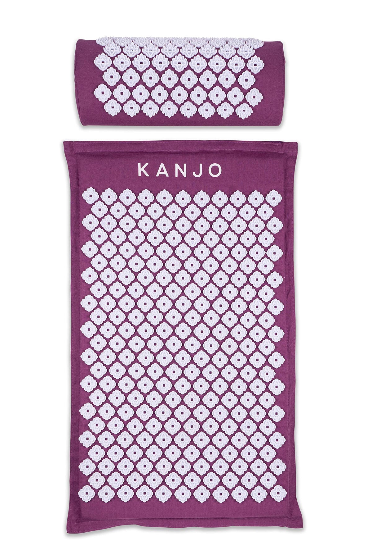 Acupressure Mat and Pillow Set for Back Pain Relief & Neck Pain Relief (Standard Amethyst)
