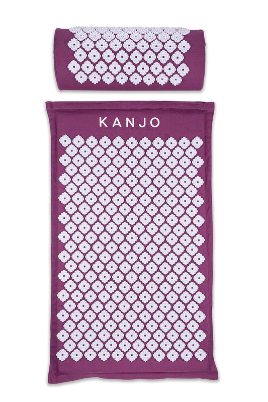 Acupressure Mat and Pillow Set for Back Pain Relief & Neck Pain Relief (Standard Amethyst)