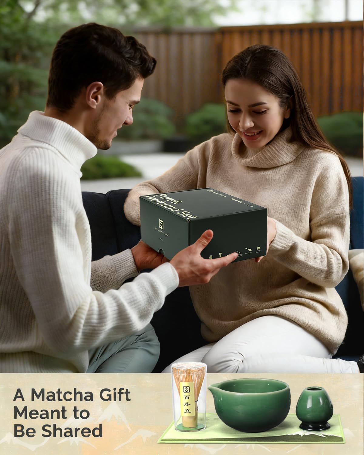 Matcha Whisk Set (Emerald Kanso)
