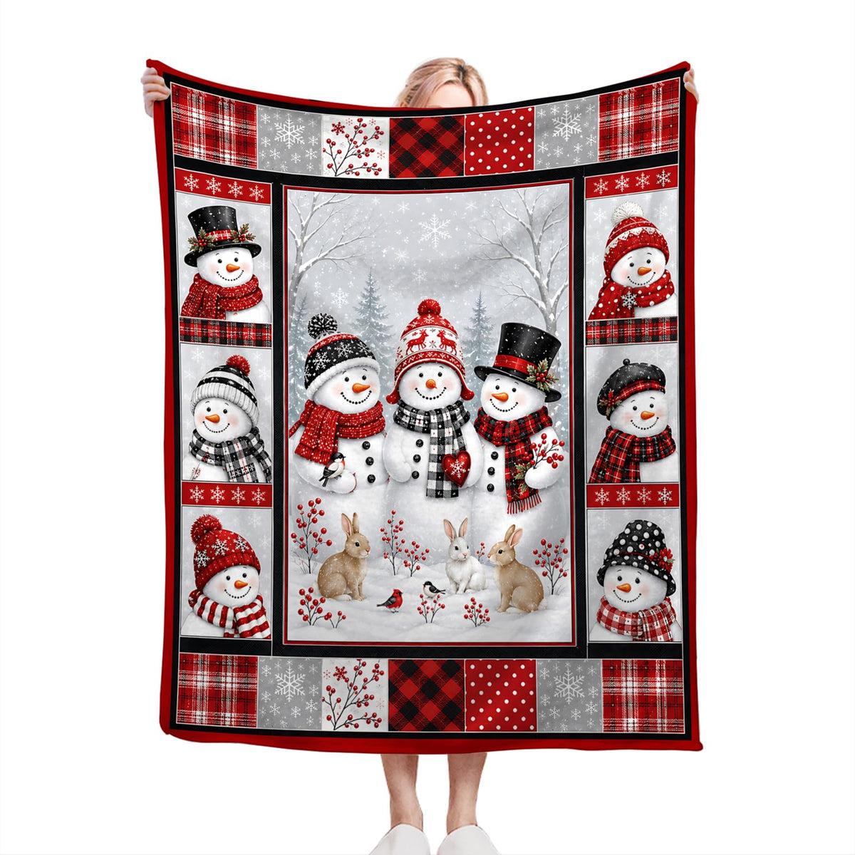 Christmas Snowman Blanket (50"x60" / Christmas Snowman)