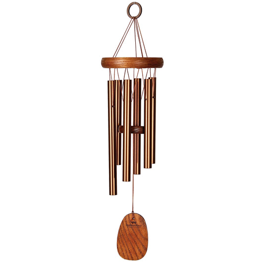 Woodstock Wind Chimes Amazing Grace Chime Wind Chime Inspirational and Memorial Gifts Wind Chimes for Outside Patio Home or Garden Decor (Bronze / 16" Small)
