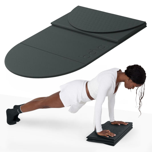 Compact Foldable Yoga Mat (Charcoal)