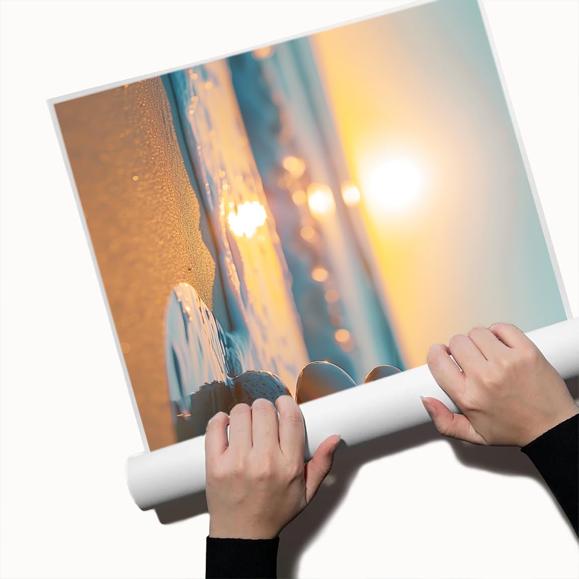 Zen Ocean Sunset Wall Art (Unframed-1 / 11"L x 14"W)