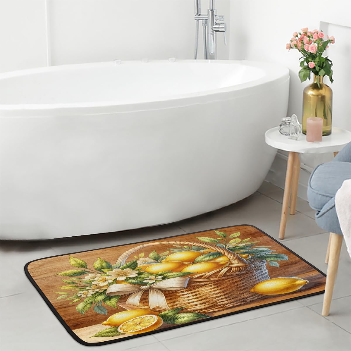 Lemon Kitchen Rugs Kitchen Mats Non Slip Floor Mat (Color 1)
