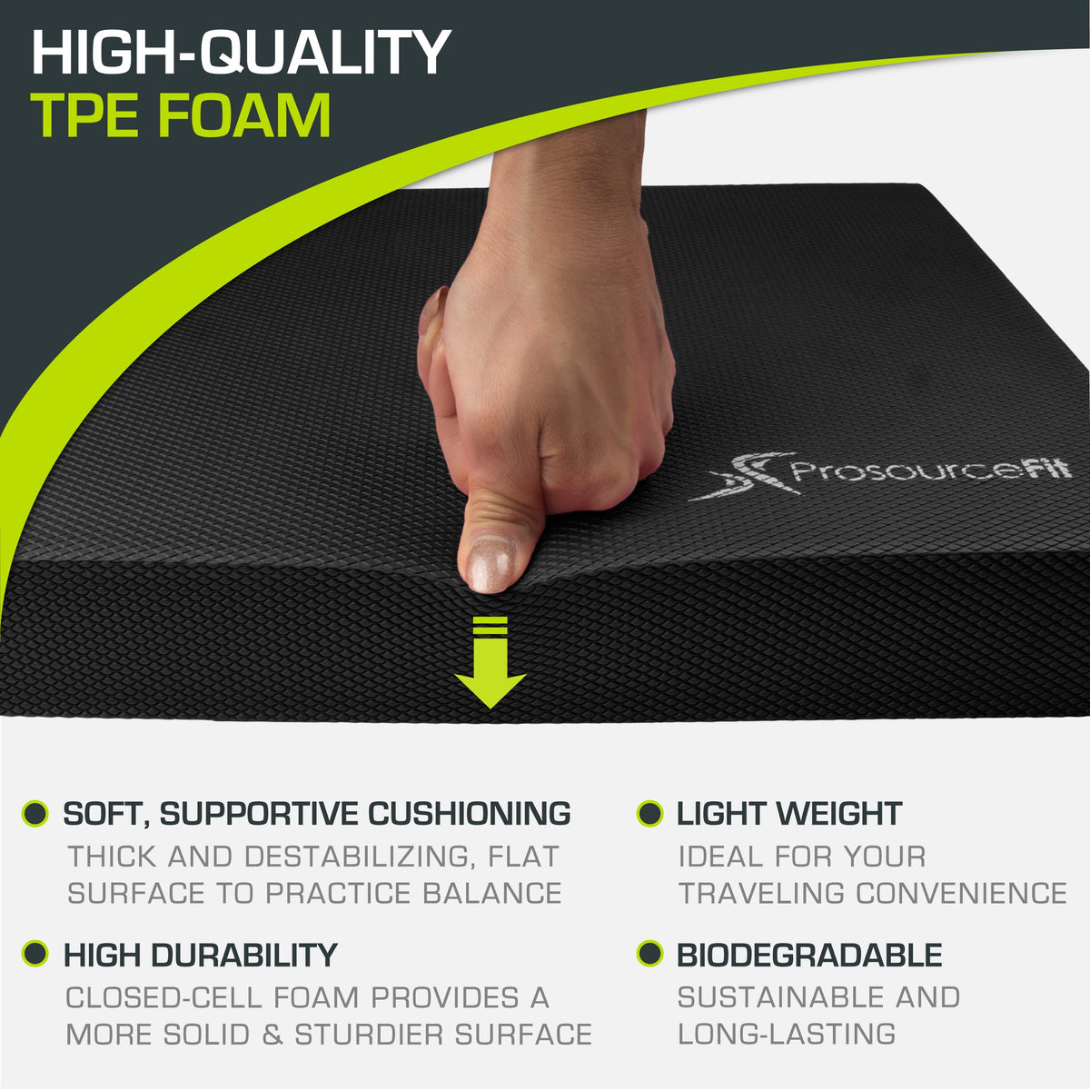 Exercise Balance Pad (Black / 15x19)