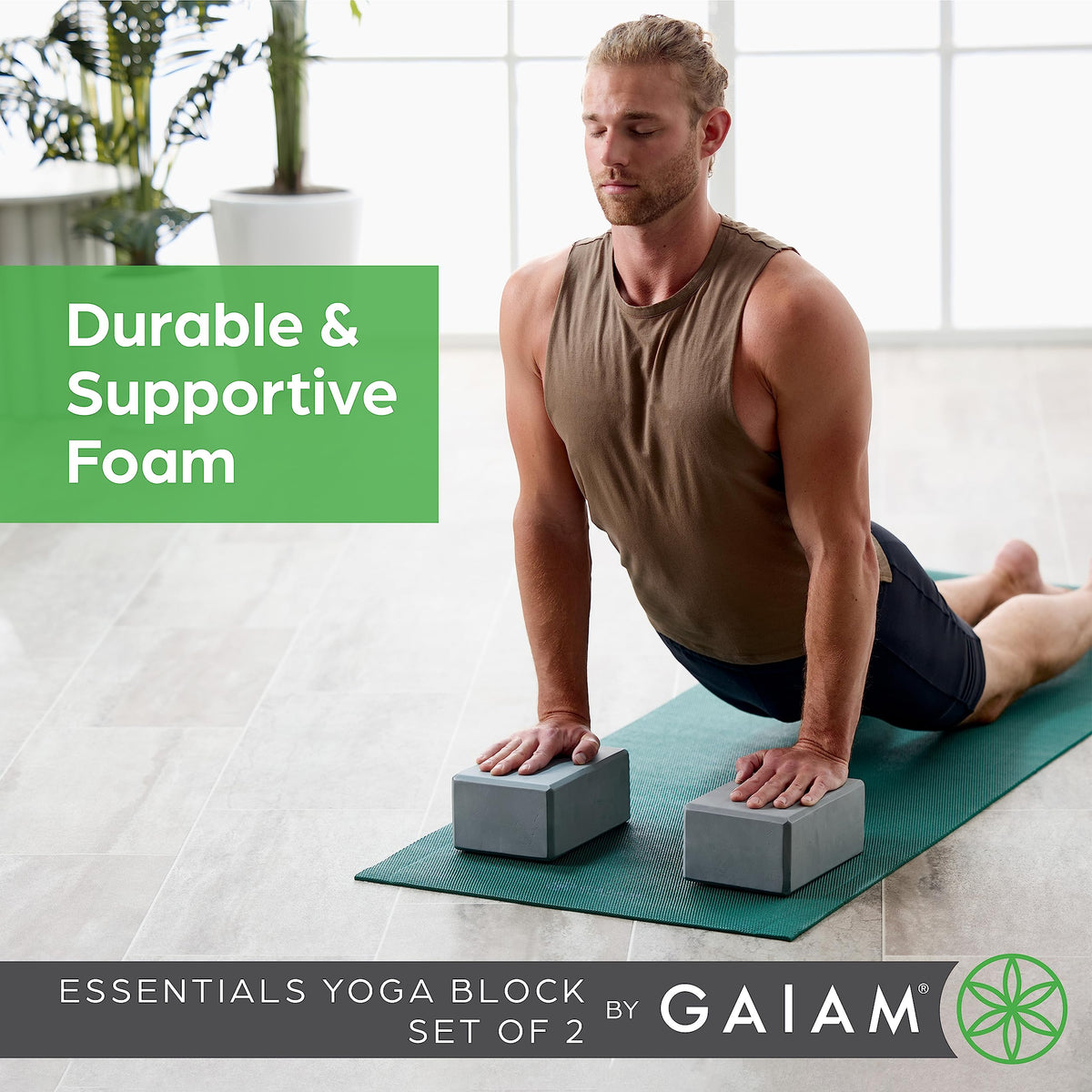Yoga Block Supportive Latex (Black / 2 Blocks)