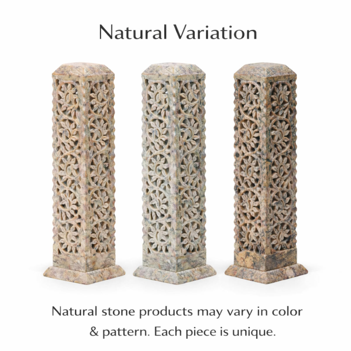 Handmade Marble Soapstone Incense Stick Burner