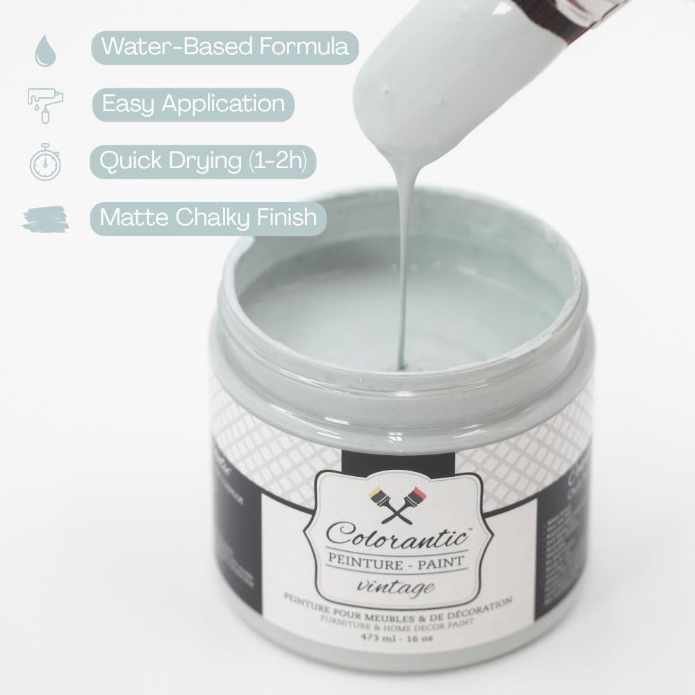 RAINDANCE Chalk Paint Based for Furniture DIY (Raindance / 16 Fl Oz (Pack of 1))