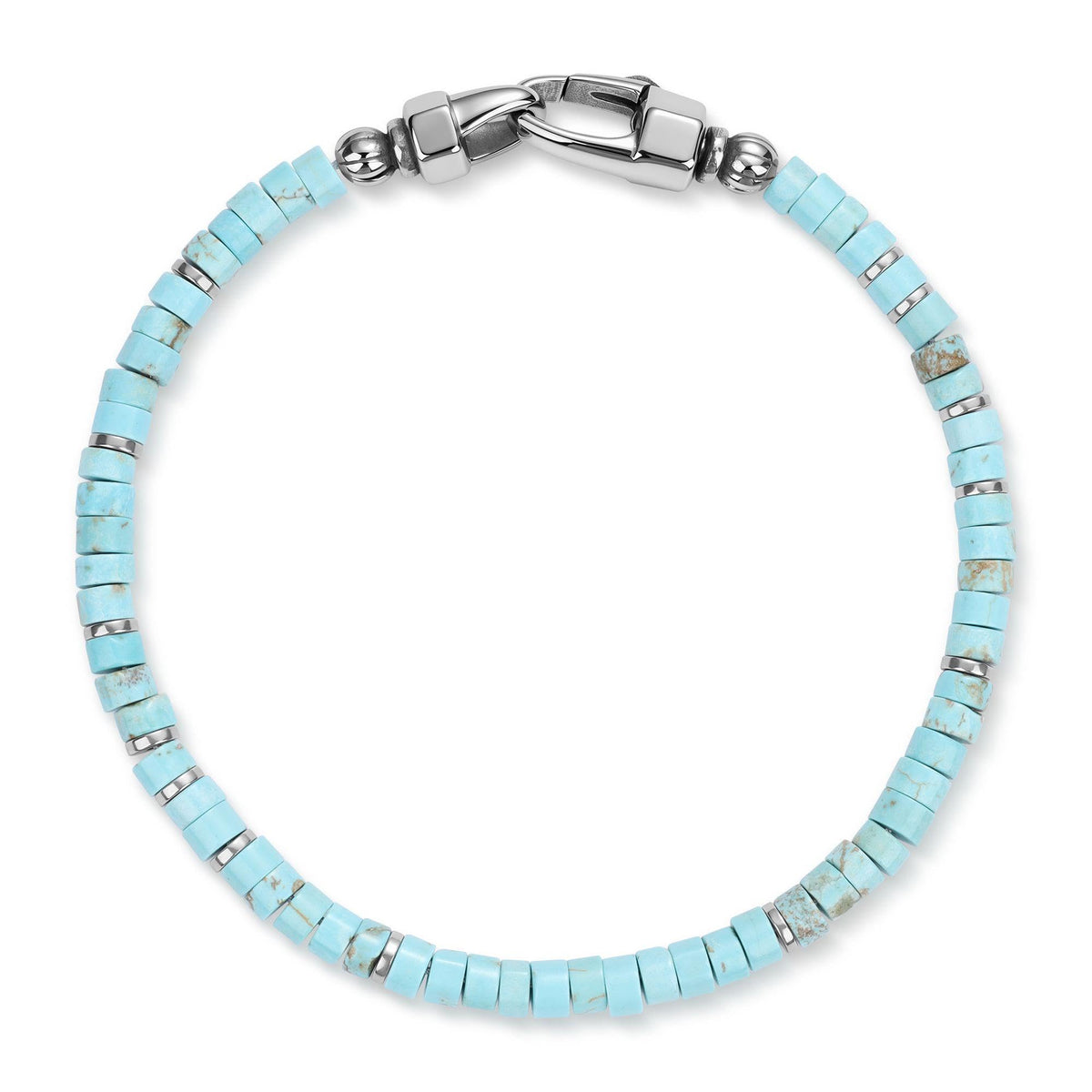 Men's Beaded Bracelet (Turquoise / 8.5")
