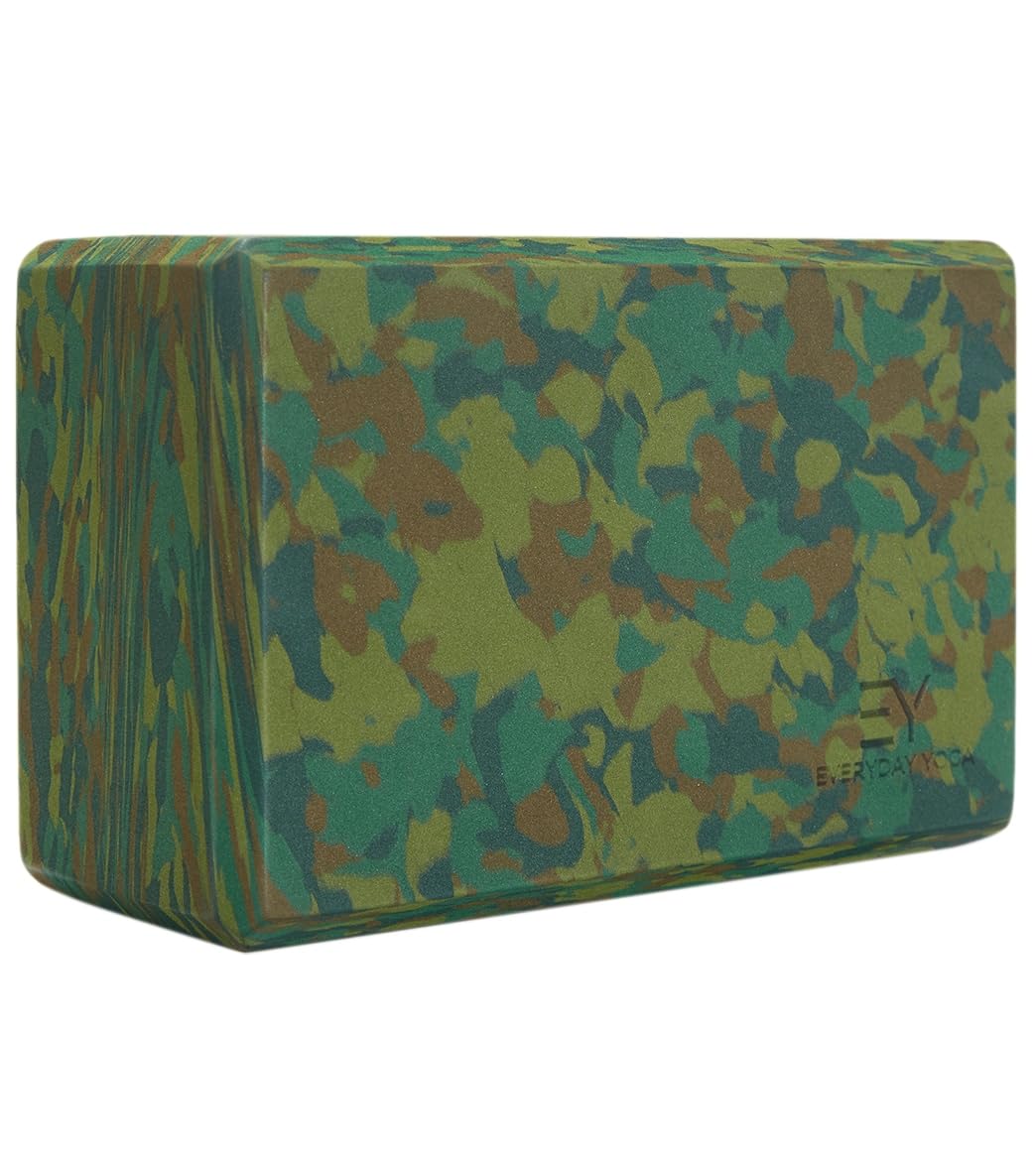 4 Inch Heritage Camo Foam Yoga Block (Heritage Camo / 4 Inch Thick)