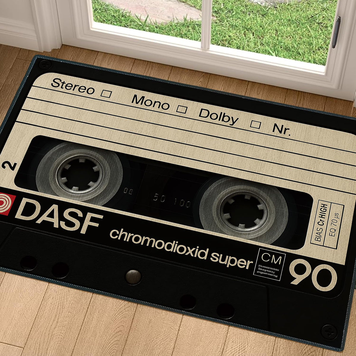 2x3FT Area Rug Retro Cassette Tape Entryway Rug (#27 / 2' x 3' (Rectangular))
