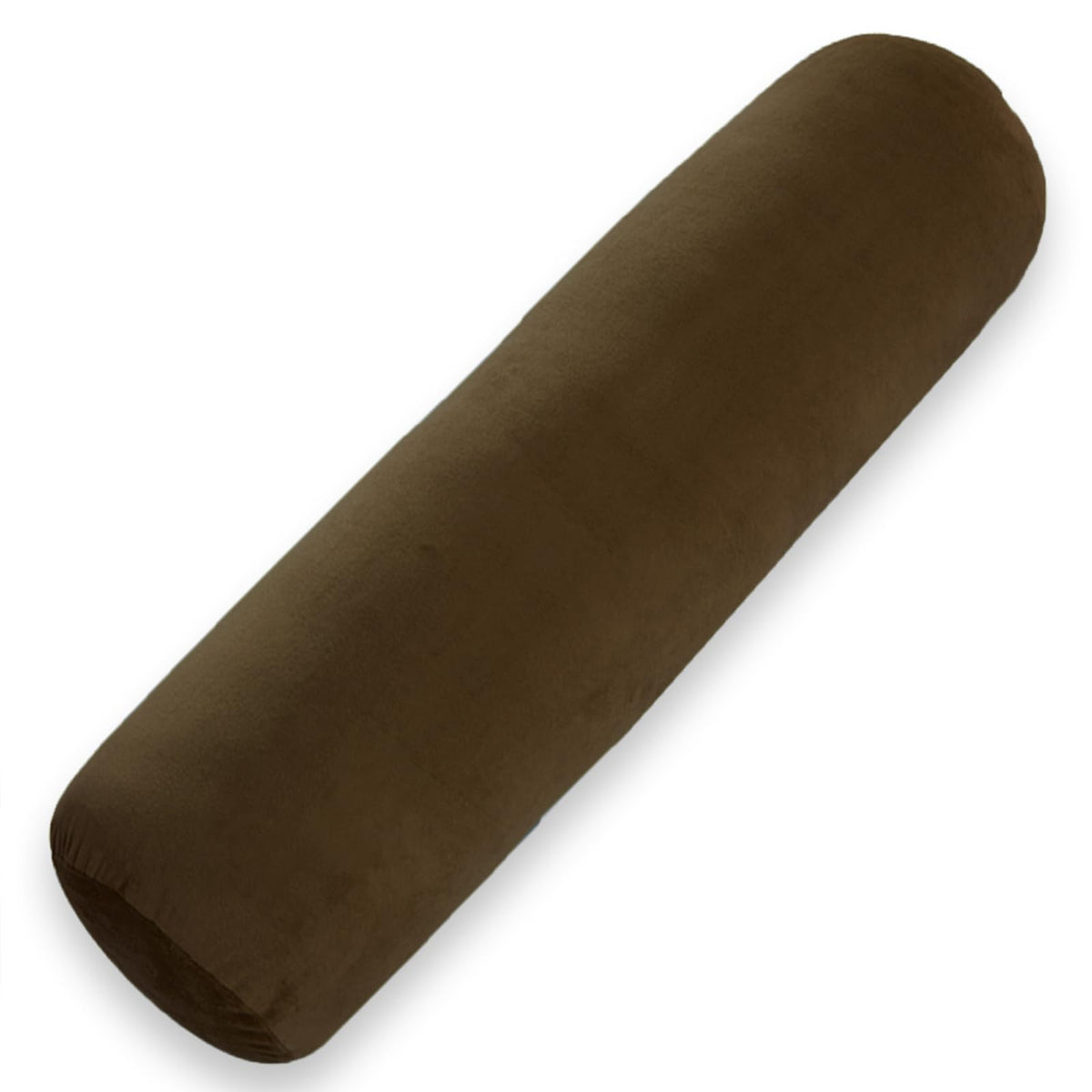 Round Body Pillow for Adults (Coffee / 35 inch)