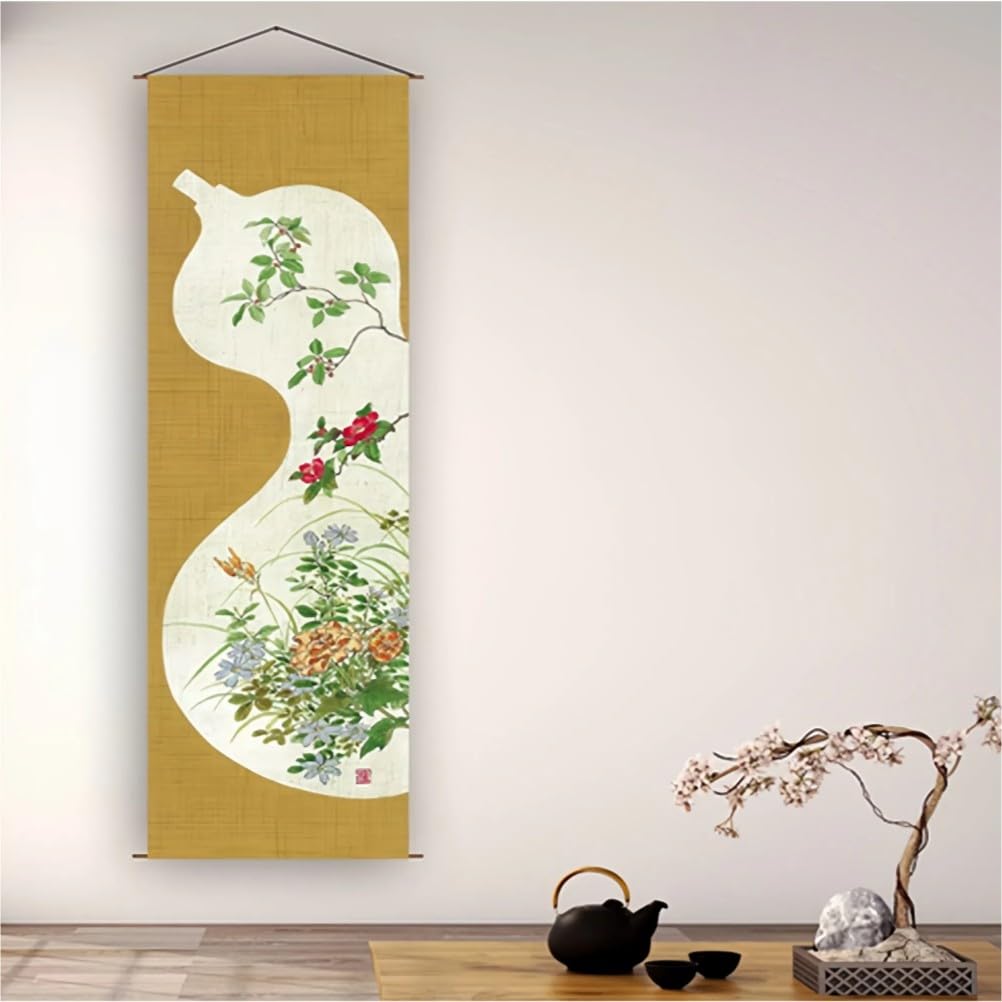 Japanese Tapestry Wall Art (Gourd)