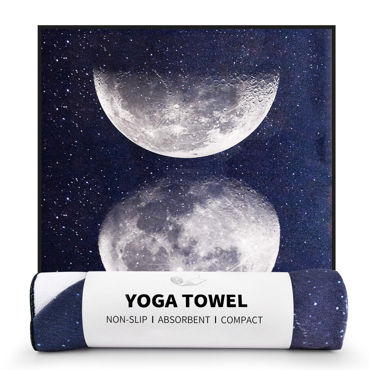 Non Slip Hot Yoga Towel (Moon Cycle / 70"x26")
