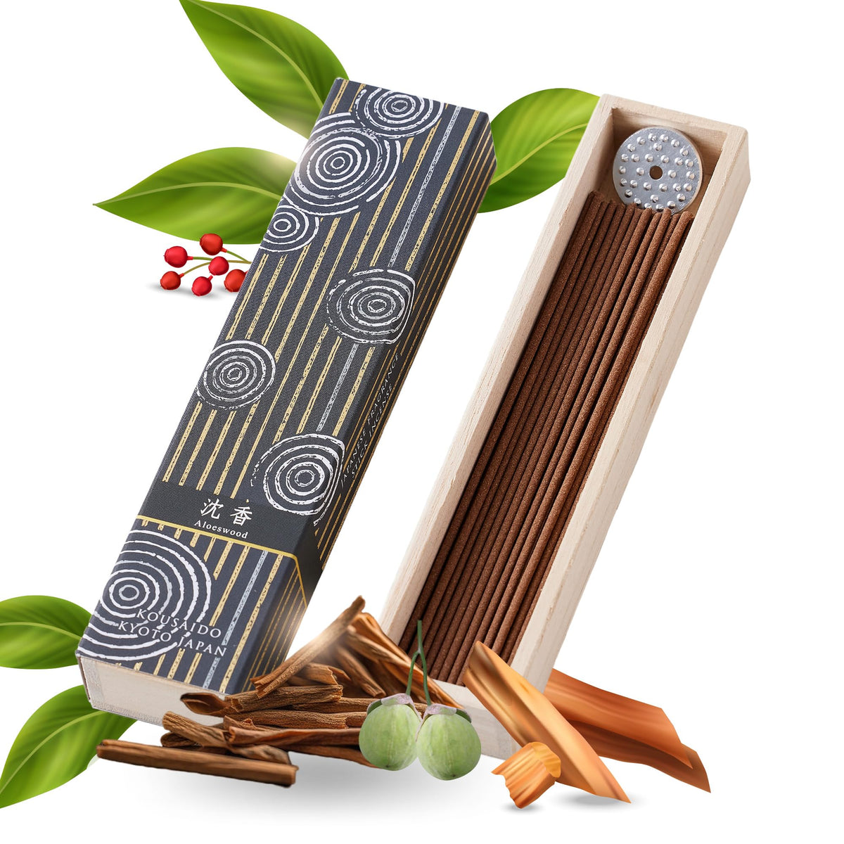 Hasagawa Hasegawa Hyakurakuko Premium Japanese Sandalwood Incense