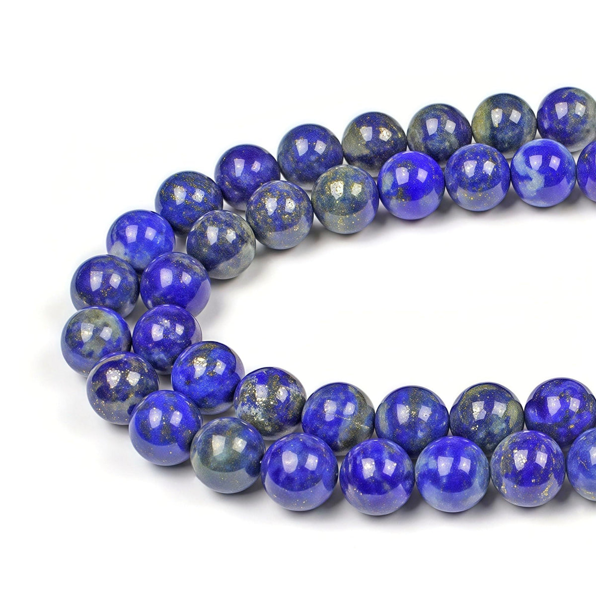 Natural Lapis Lazuli Gemstone Loose Beads Round 8mm Energy Stone Healing Power for Jewelry Making (Lapis Lazuli / 8mm)