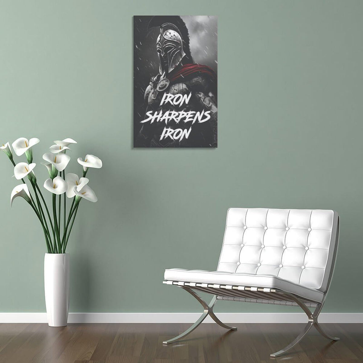 I Am A Spartan Gym Motivation Canvas Printing Wall Art Prints Wall Decor Posters Red Black Obstacle Race Warrior Fitness Industrial Home Gym Garage Office Decor 16x24inch (style-36 / 16x24inch(40x60cm) Frame)