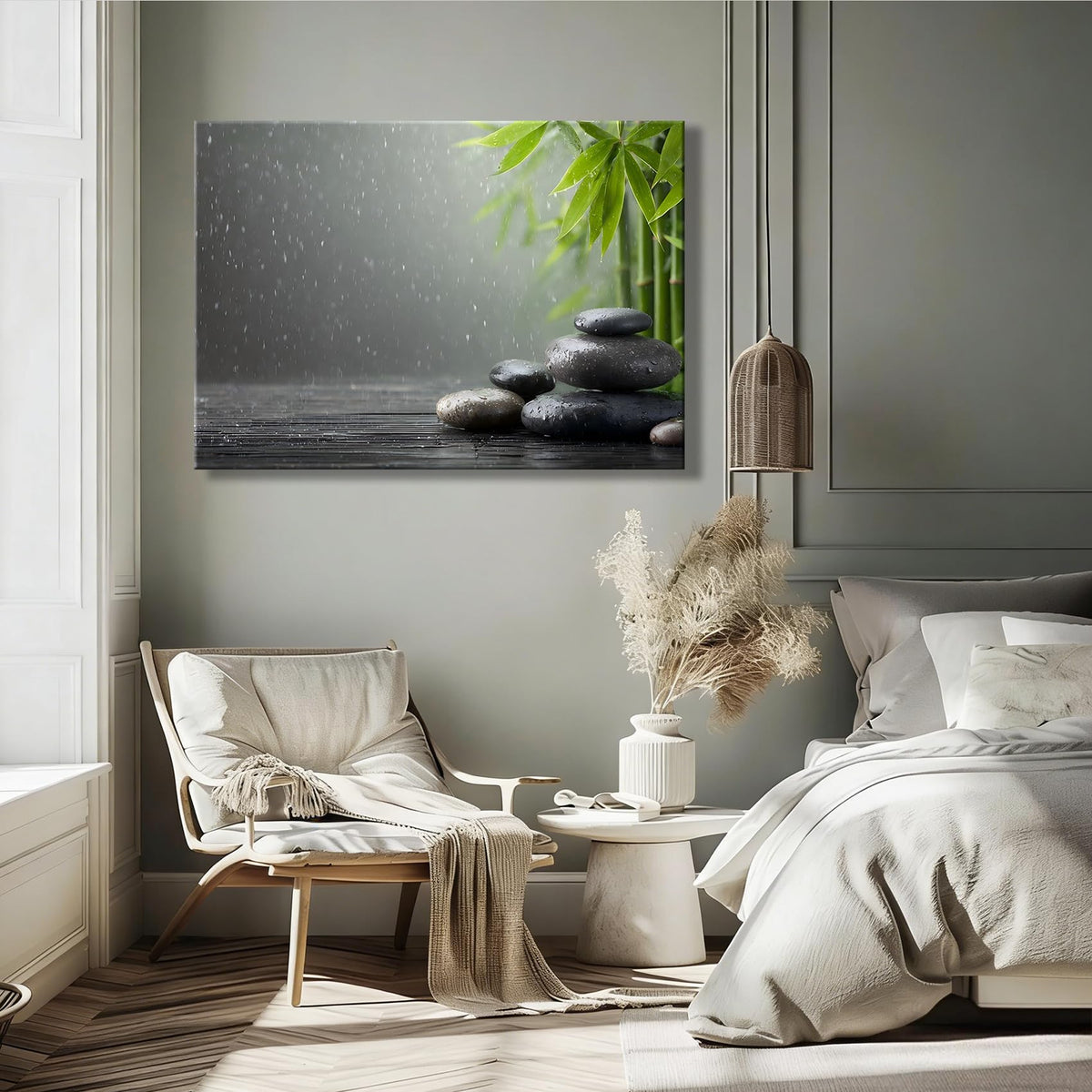 Framed Canvas Wall Art (Pictures9 / 36"L x 24"W)