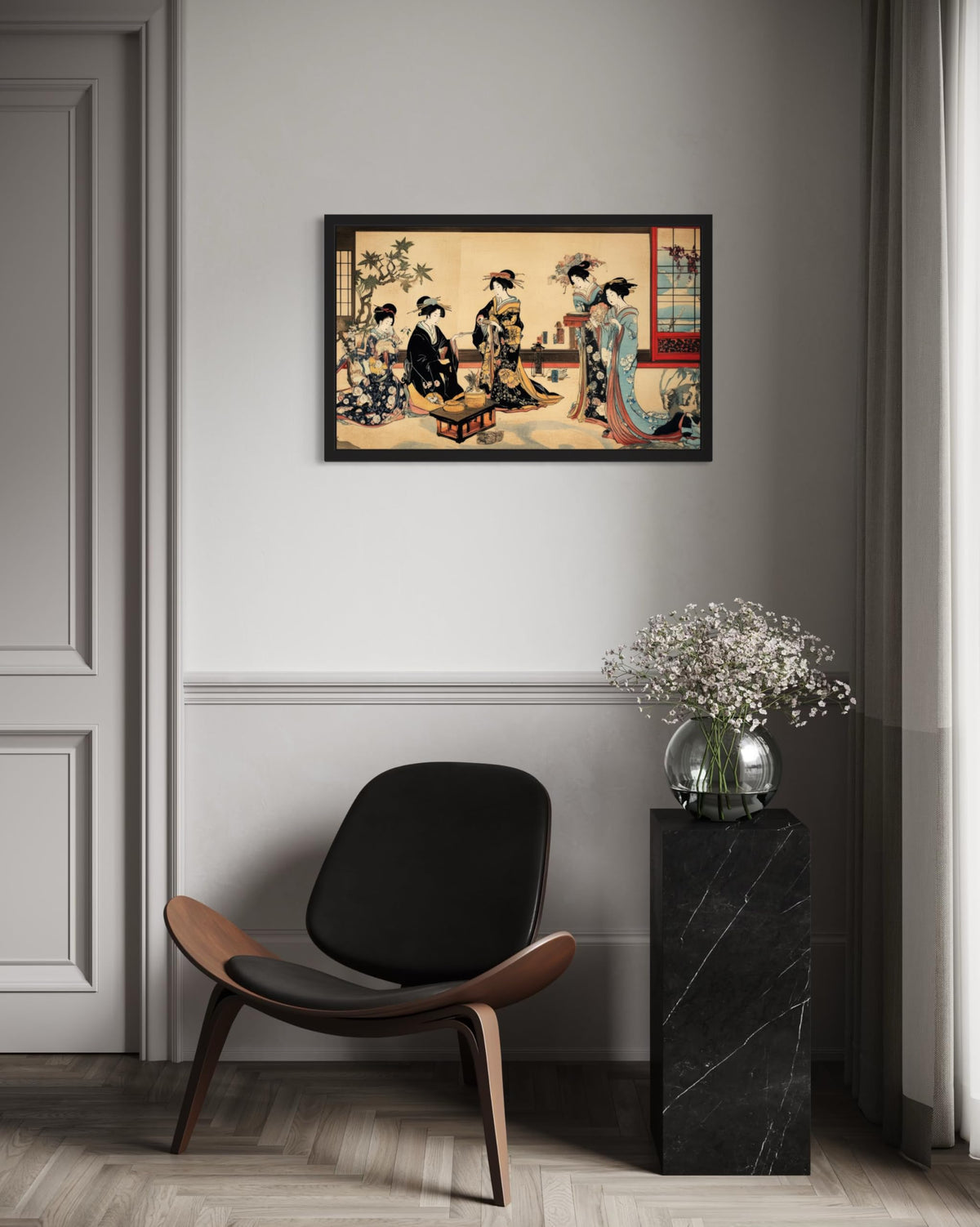 Geisha House Wall Art Print Poster (Geisha House / 24"L x 18"W)